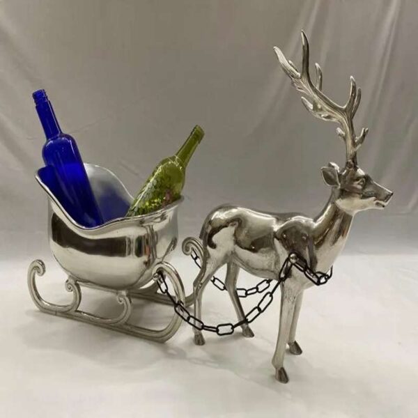 Reindeer Sleigh Wine Rack