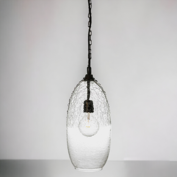 Crackle Glass Pendant Light - Image 3