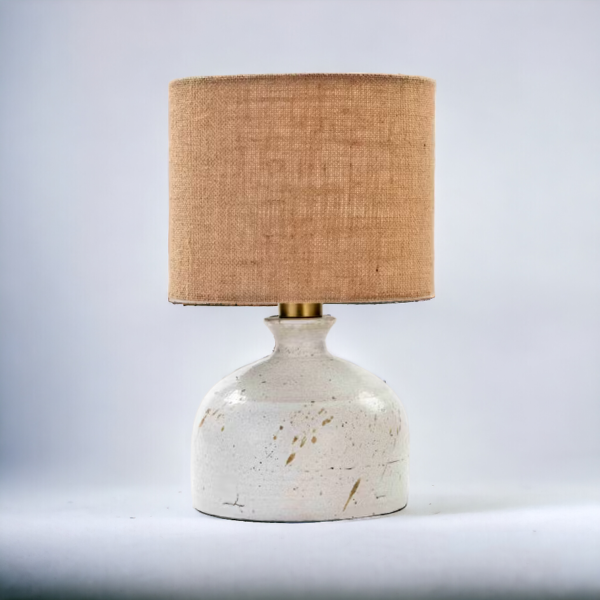 White Ceramic Table Lamp - Image 2