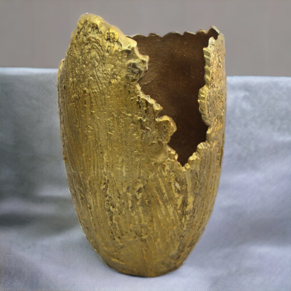 Gold Bursted Flower Vase - Image 2