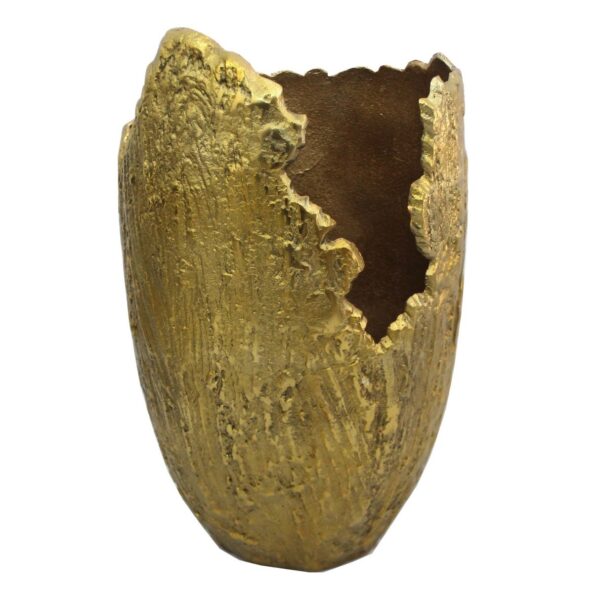 Gold Bursted Flower Vase