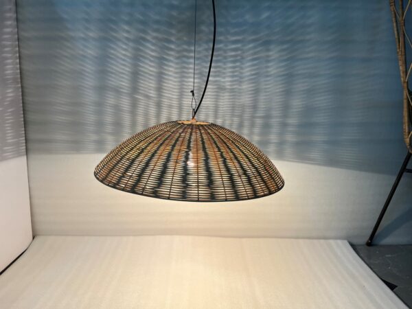 Rattan Basket Hanging Lamp - Image 2