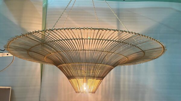 Rattan Cane Hanging Lamp - Image 3