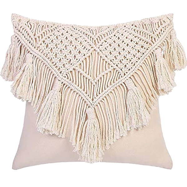 Macrame Hand-Woven Knitted Pillow Cover - Image 5