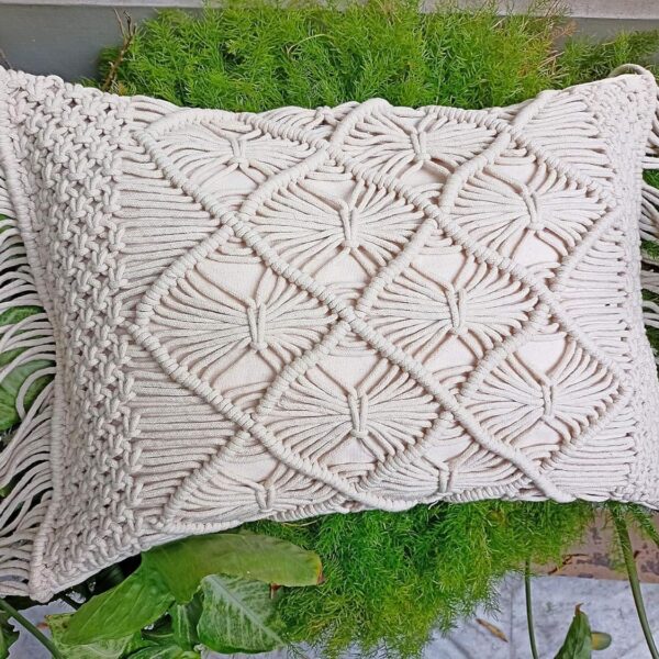 Macrame Hand-Woven Pillow Cover