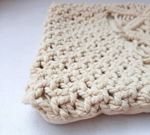 Macrame Hand Knitted Pillow Cover - Image 4