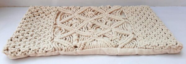 Macrame Hand Knitted Pillow Cover - Image 2