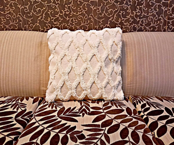 Tufted Zigzag Design Cushion Cover - Image 3