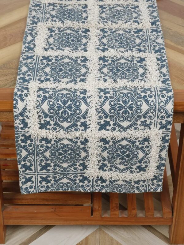 Floral Tufted Table Runner