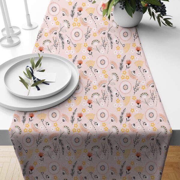 Spring Floral Printed Table Runner - Image 2
