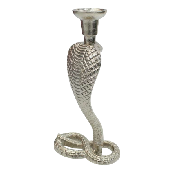 Snake Candle Holder Chrome