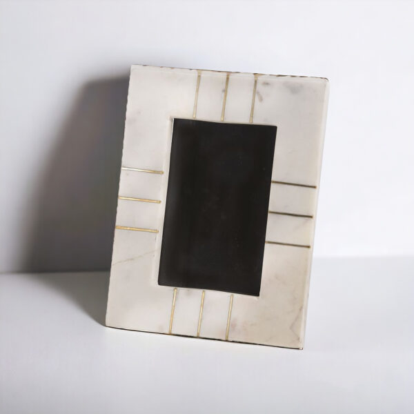 Gold Trim Marble Picture Frame - Image 2