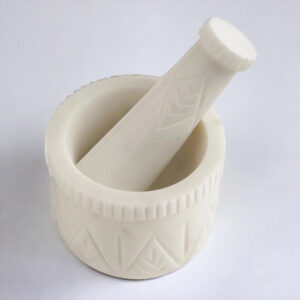 Carved Marble Mortar Pestle - Image 3