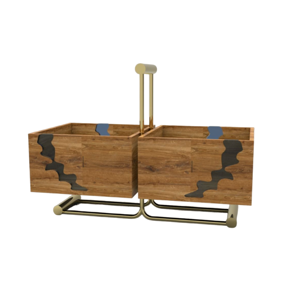 Wooden Condiment Bowl Set