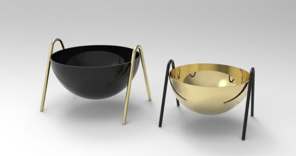 Round Metal Bowls Set - Image 3