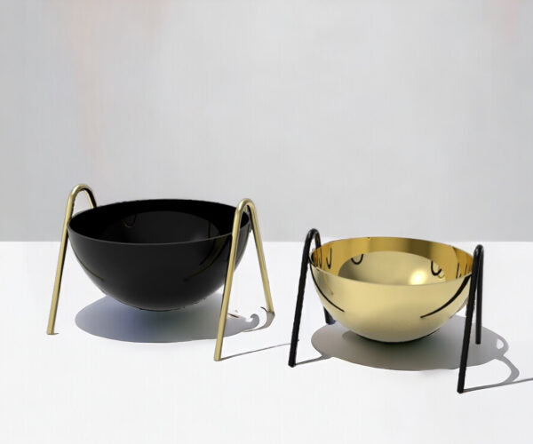 Round Metal Bowls Set - Image 2