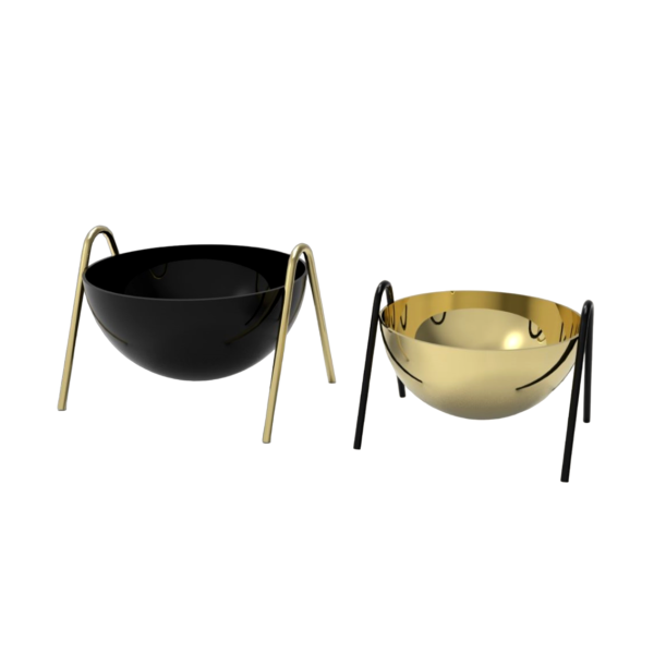 Round Metal Bowls Set