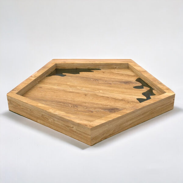 Wooden Ashtray with Epoxy Inlay - Image 2