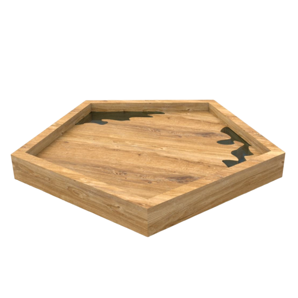Wooden Ashtray with Epoxy Inlay