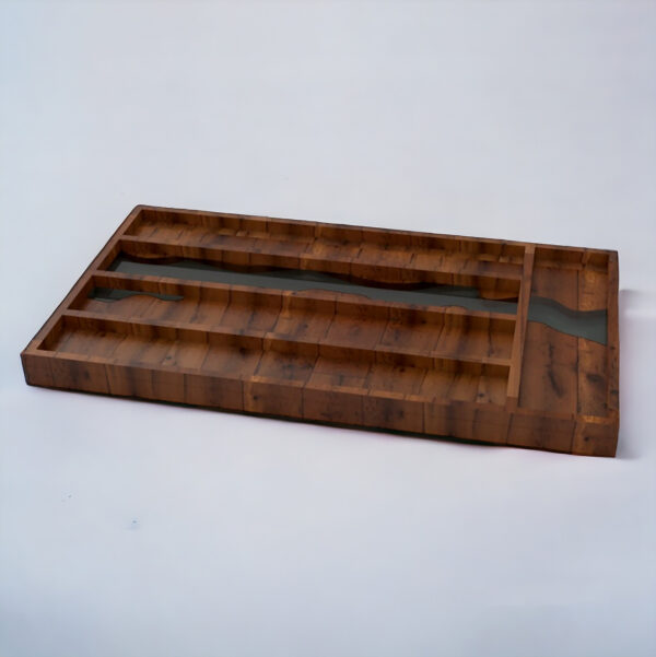 Wooden Rectangular Organiser Tray - Image 2