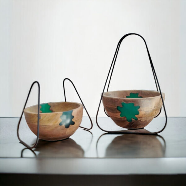 Round Epoxy Bowl Set of 2 - Image 2