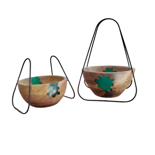 Round Epoxy Bowl Set of 2