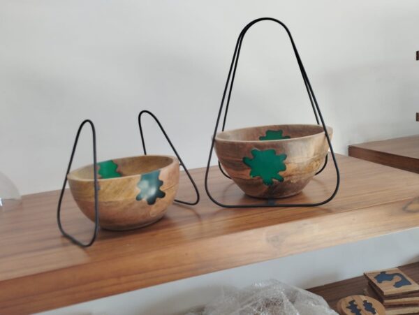 Round Epoxy Bowl Set of 2 - Image 3