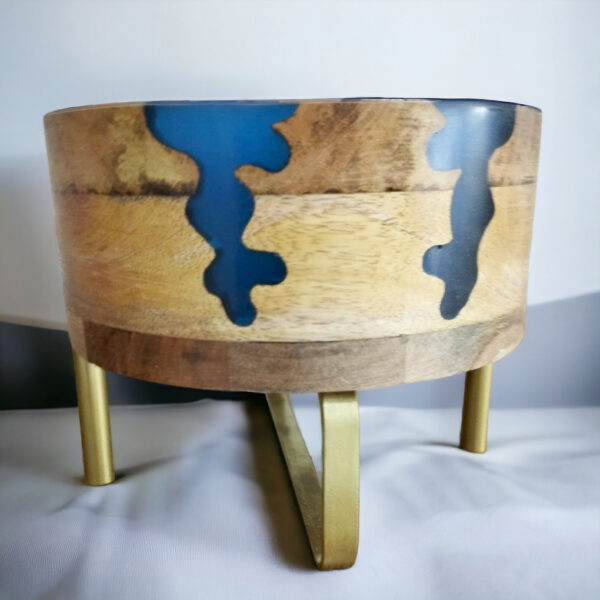 Tripod Wooden Bowl - Image 2