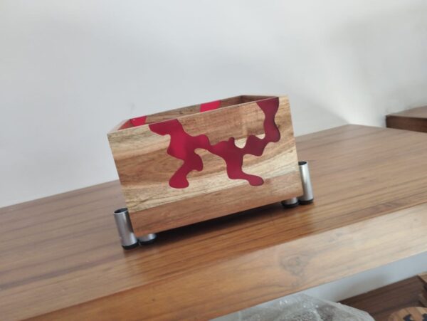 Square Shape Wooden Bowl - Image 3