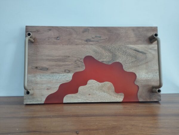 Epoxy Inlay Wooden Tray - Image 3