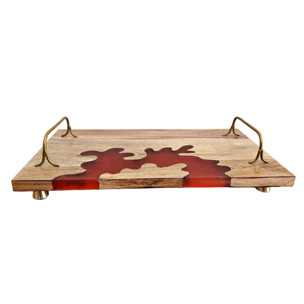 Epoxy Inlay Tray with Handles