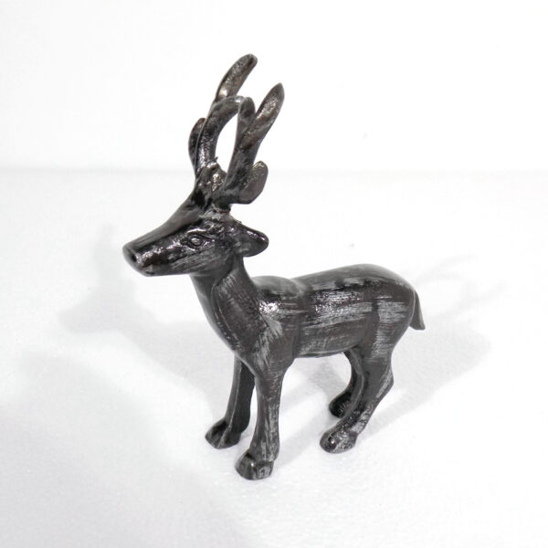 Antique Black Reindeer Figurine - Image 2