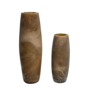 Glass Set of 2 Flower Vase