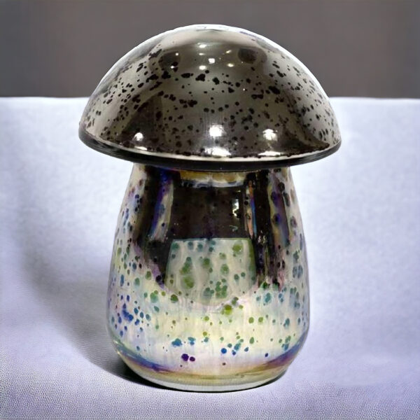 Mushroom Shape Metallic Jar - Image 3