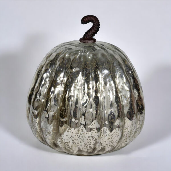 Metallic Silver Pumpkin - Image 2