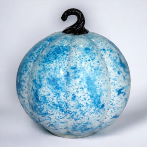 Blue and White Decorative Pumpkin - Image 2
