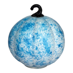 Blue and White Decorative Pumpkin