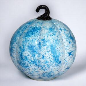 Blue and White Decorative Pumpkin - Image 3
