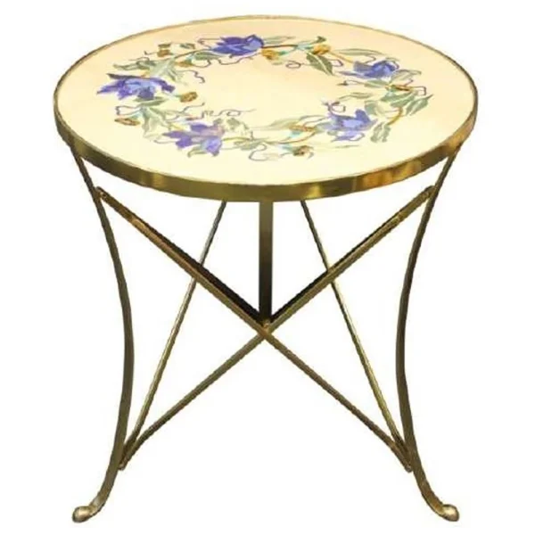 Semi Precious Stone Inlay Botochino Table