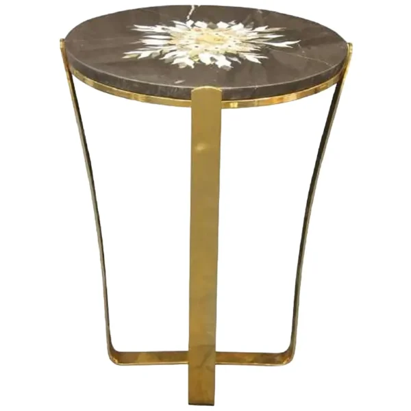 MOP Inlay Black Botochino Table