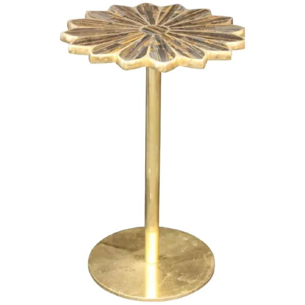 16 Flower Tiger Eye Inlay Table