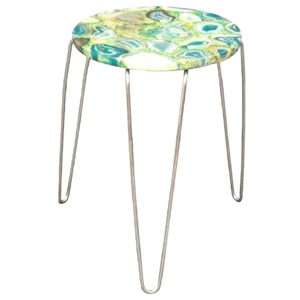 Green Agate Pin Table
