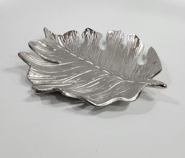 Silver Finish Leaf Tray - Image 2