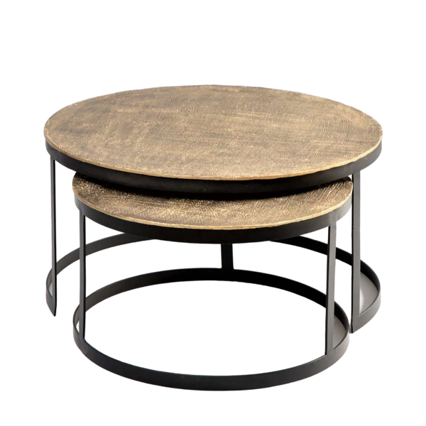 Aluminum Top Nested Coffee Table