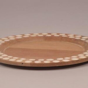 Round Wooden Tray - Image 2