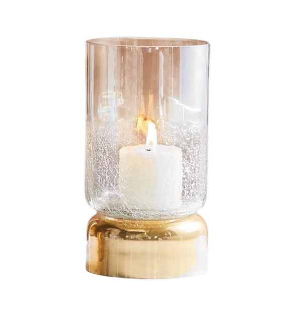 Crackle Glass Hurricane - Image 2