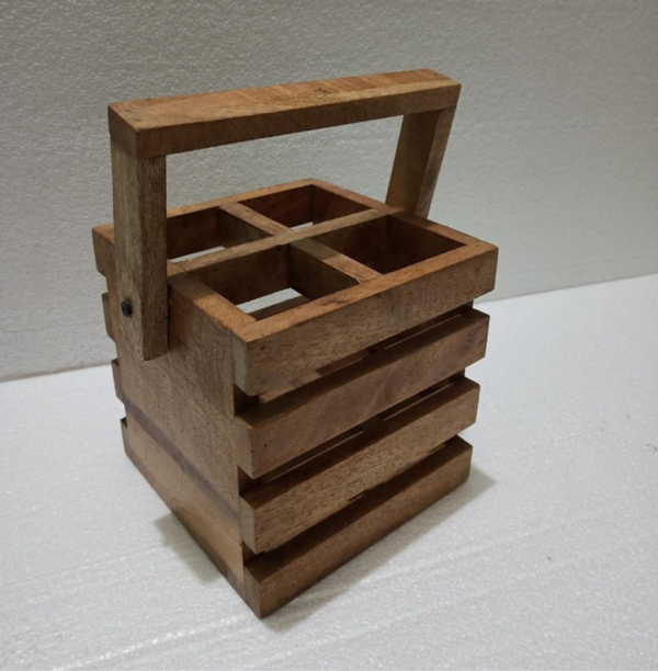 Valdis Wooden Cutlery Holder - Image 2