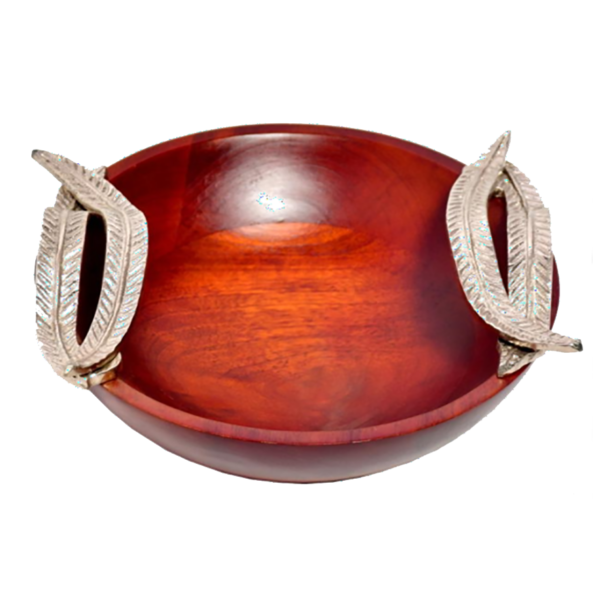 Double Leaf Serving Bowl