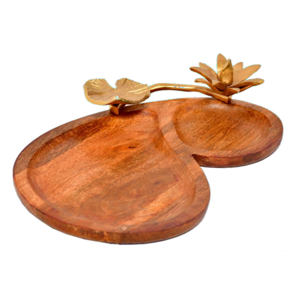 Lotus Leaf Chip & Dip Tray