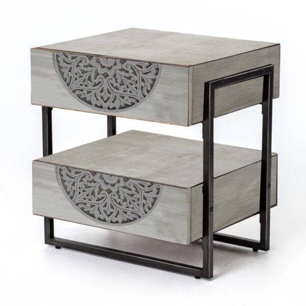 Madeline Night Stand With Two Drawer